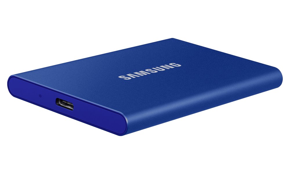 SAMSUNG Portable SSD T7 2TB / USB 3.2 Gen 2 / USB-C / Externí / Modrá
