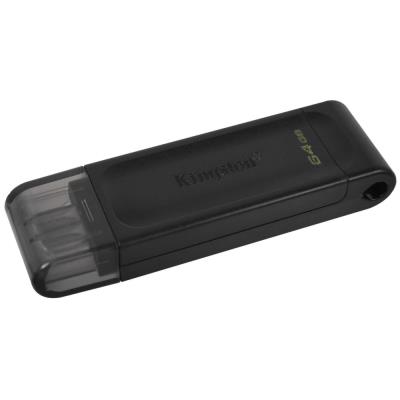 KINGSTON DataTraveler 70 64GB / USB 3.0 Type C / černá