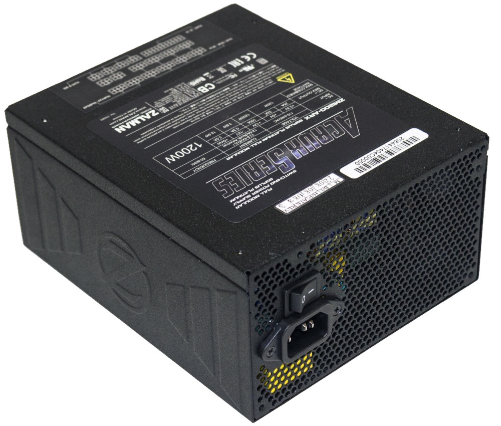 Zalman zdroj  ZM1200-ARX / 1200W / ATX / akt. PFC / 135mm ventilátor / 100 - 240V / 80+ Platinum / modular