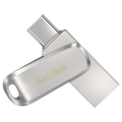 SanDisk Ultra Dual Drive Luxe USB-C 128GB / USB 3.0 Typ-C /  USB 3.0 Typ-A / stříbrný