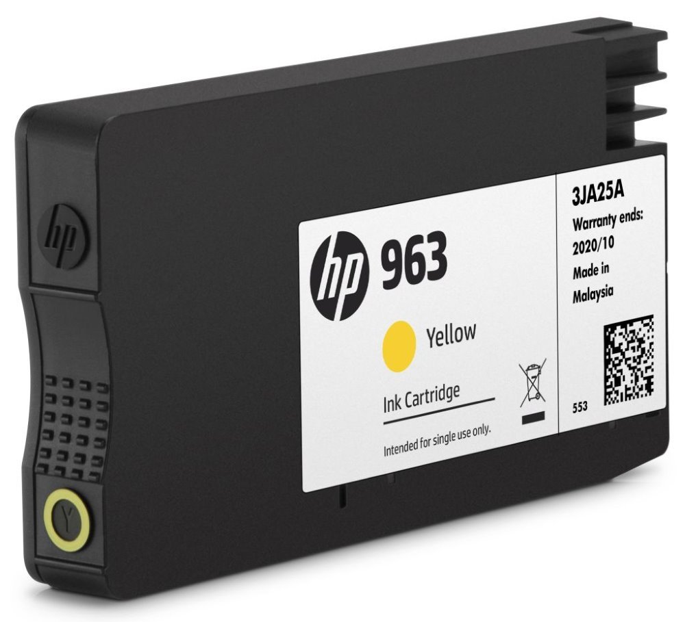 Inkoustová náplň HP 963 Žlutá (yellow, 700p) pro HP OfficeJet Pro 9010, 9013, HP OfficeJet Pro 9020