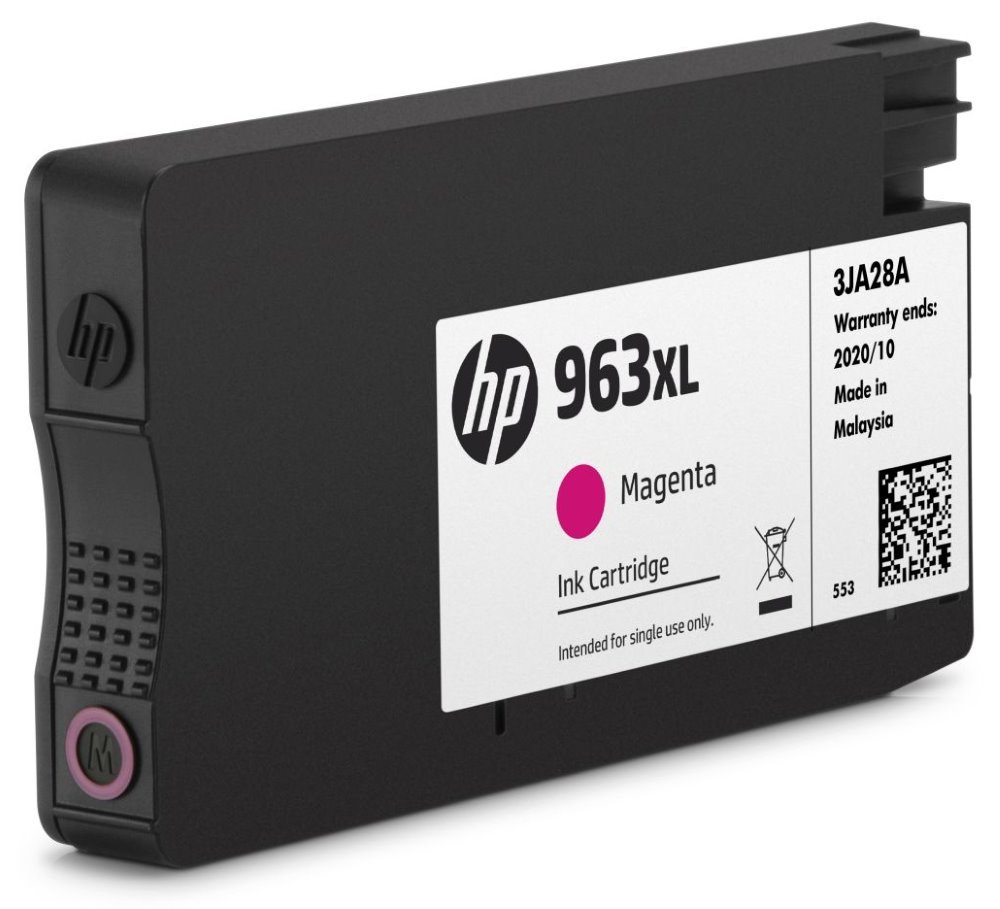 HP Inkoustová náplň 963XL purpurová (magenta, 1600p) pro HP OfficeJet Pro 9010, 9013, HP OfficeJet Pro 9020
