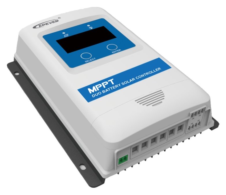 EPEVER DR2210-DDS solární MPPT regulátor 12/24 V, DuoRacer 20A, vstup 100V