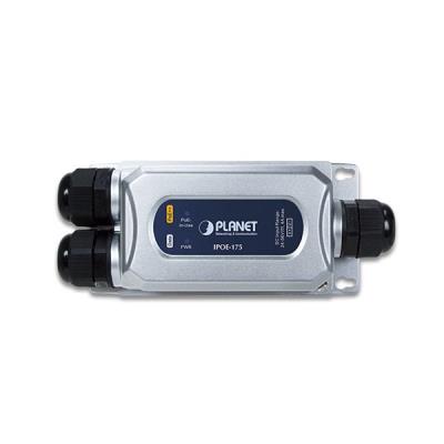Planet průmyslový PoE injektor 802.3bt, 60W, Gigabit, IP67+IK10, -40~75°C, 24-56VDC-input