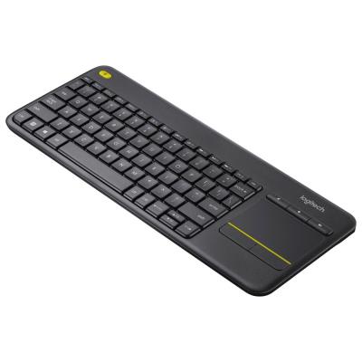 Logitech klávesnice Touch K400 Plus / Bezdrátová/ 2.4GHz/ Touchpad/ USB přijímač/ UK/ Černá