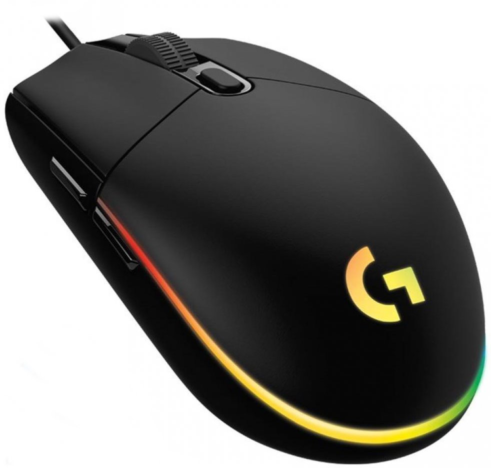 Logitech herní myš G203 LIGHTSYNC/ optická/ 6 tlačítek/ 8000dpi/ USB/ černá