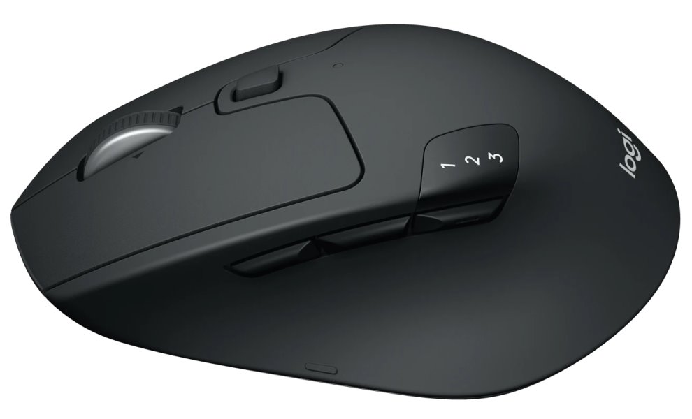 Logitech myš M720 Triathlon/ bezdrátová/ 8 tlačítek/ 1000dpi/ Bluetooth/ USB/ černá