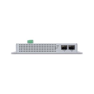 Planet WGS-5225-8T2SV plochý L3 switch, 8x1Gb, 2x2.5Gb SFP, 12-48VDC/24VAC, -20~70°C, IP30, fanless, touch LCD