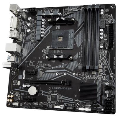 GIGABYTE A520M DS3H / AMD A520 / AM4 / 4x DDR4 / DVI-D / HDMI / DP / M.2 / mATX