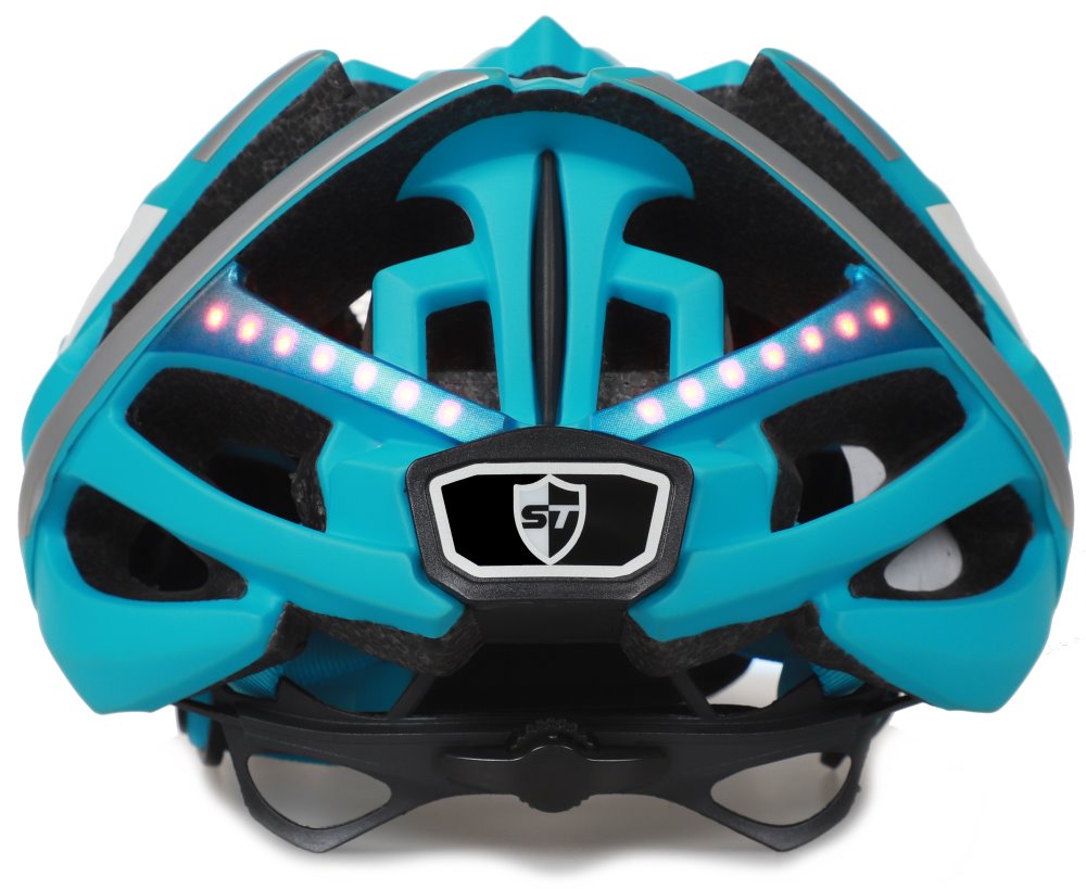 SAFE-TEC Chytrá Bluetooth helma/ Repro/ TYR 2 Turquoise XL