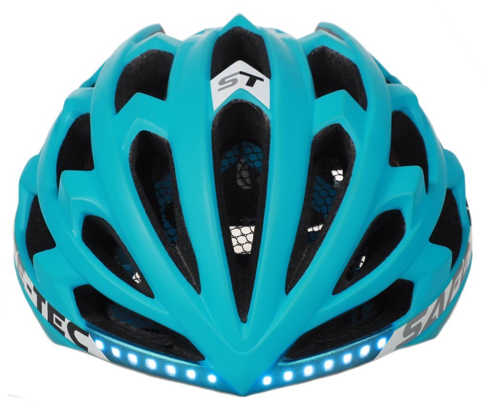 SAFE-TEC Chytrá Bluetooth helma/ Repro/ TYR 2 Turquoise L