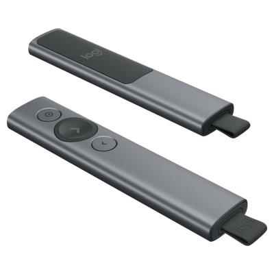 Logitech prezentér SPOTLIGHT PLUS/ bezdrátový/ Bluetooth/ šedý
