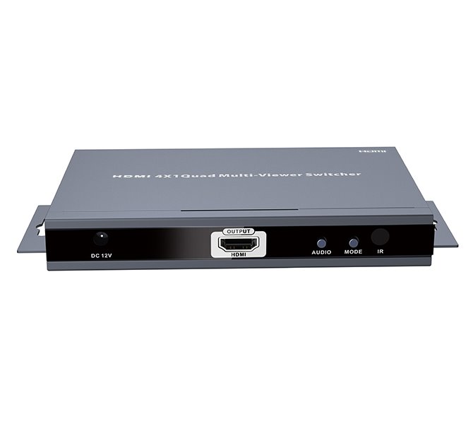 XtendLan HDMI multiviewer/kvadrátor, 4x vstup, 1x výstup, do 1080p, IR ovladač