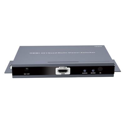 XtendLan HDMI multiviewer/kvadrátor, 4x vstup, 1x výstup, do 1080p, IR ovladač