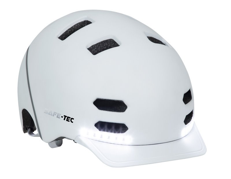 SAFE-TEC Chytrá Bluetooth helma/ SK8 White L