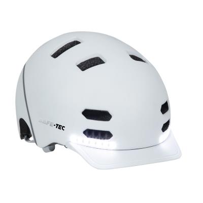 SAFE-TEC Chytrá Bluetooth helma/ SK8 White L