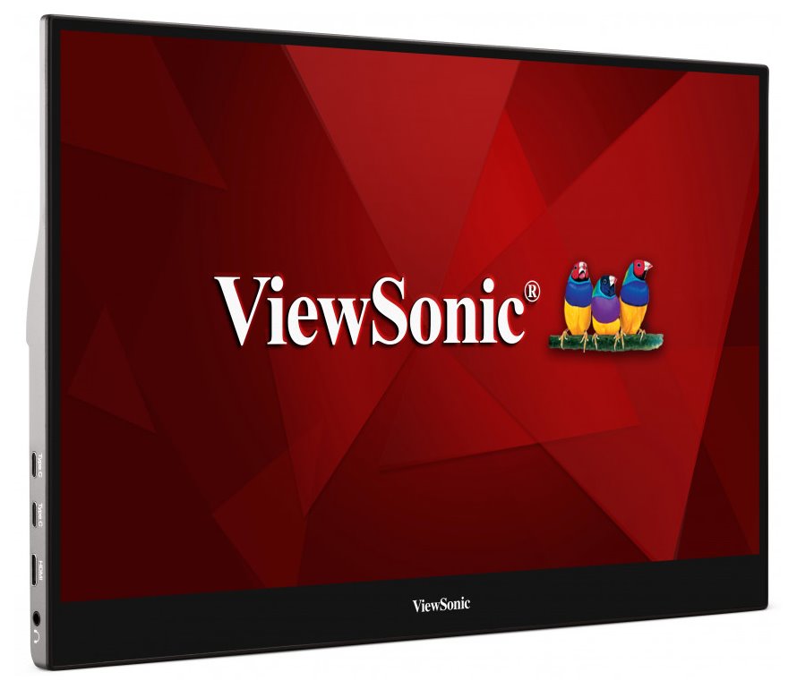 ViewSonic TD1655 - přenosný/ 15,6" Touch/ IPS/ 16:9/ 1920x1080/ 6,5ms/ 250cd/m2/ miniHDMI/ 2xUSB-C/ integ. stojan/ repro