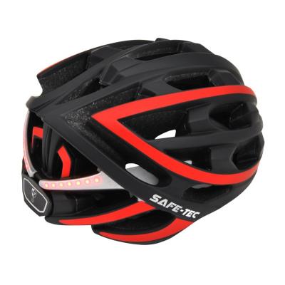 SAFE-TEC Chytrá helma/ TYR Black-Red M