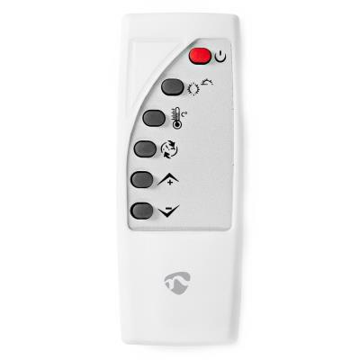 NEDIS Wi-Fi chytré konvekční topné těleso/ termostat/ skleněný přední panel/ IP24/ výkon 2000 W/ bílé