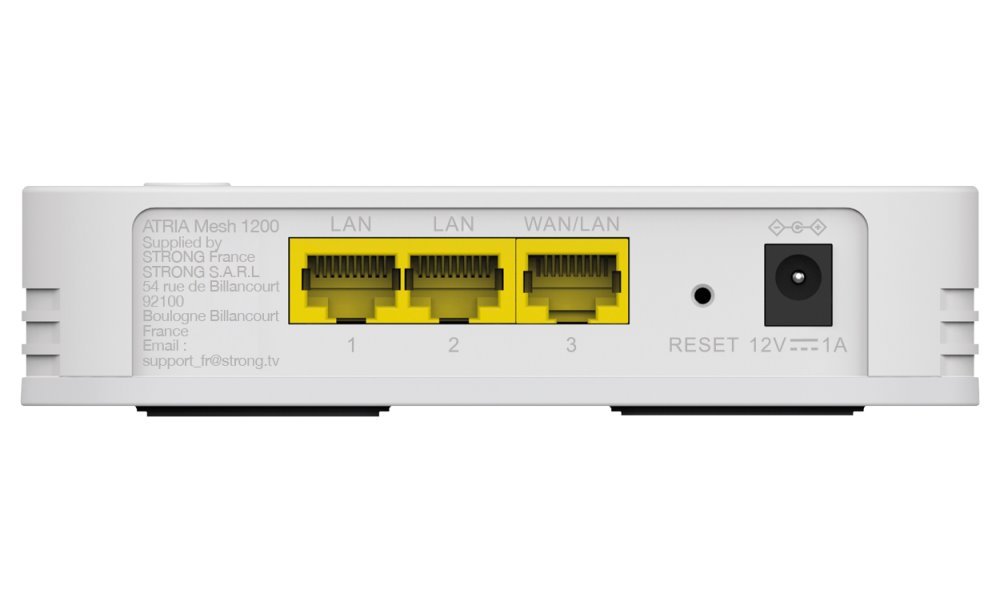 STRONG doplněk sady Wi-Fi Mesh Home Kit 1200 ADD-ON/ Wi-Fi 802.11a/b/g/n/ac/ 1200 Mbit/s/ 2,4GHz a 5GHz/ 3x LAN/ bílý