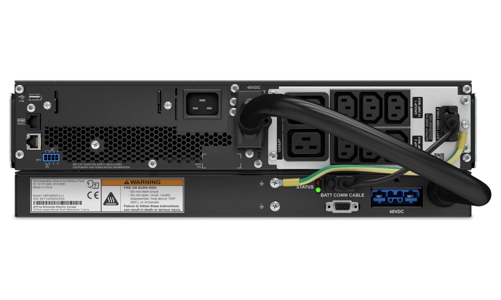 APC Smart-UPS SRT Li-Ion 2200VA (1980W)/ 3U/ RACK MOUNT/ ONLINE/ 230V/ LCD