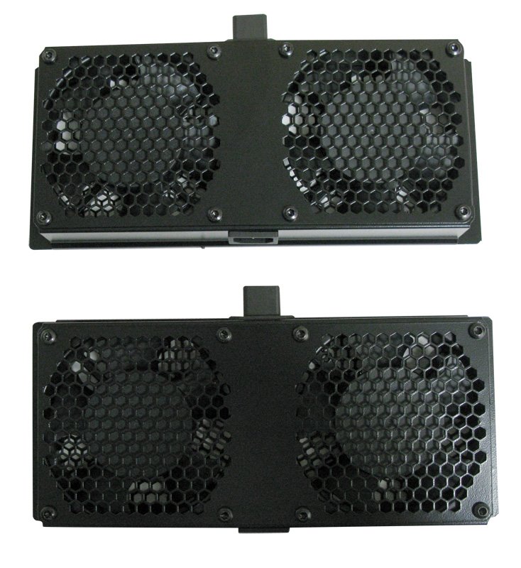 XtendLan Ventilace pro stojan. rozvaděče Telco hloubky 600,800,1000,1200mm, 4x ventilátor, napájecí kabel
