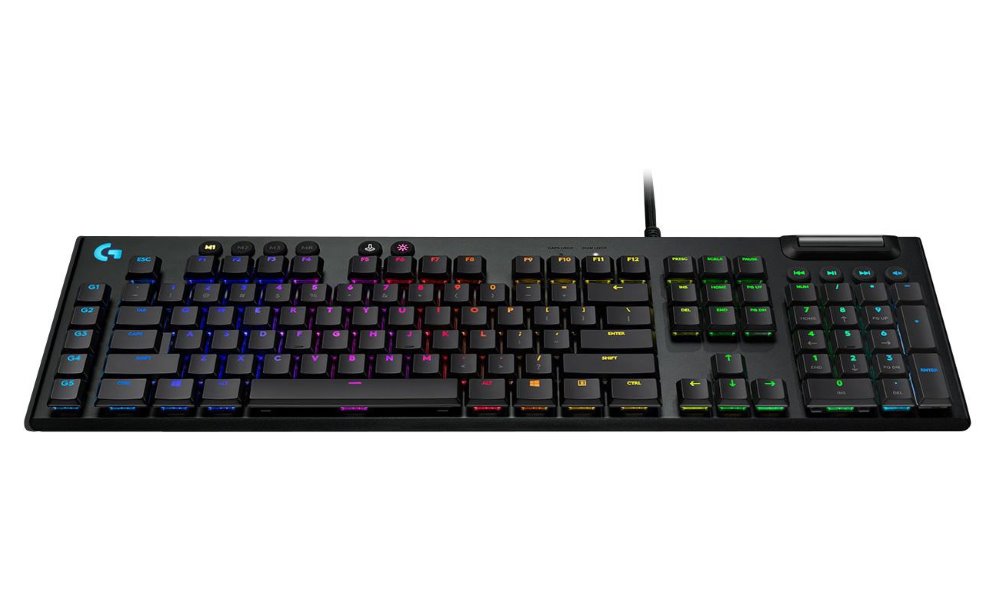 Logitech herní klávesnice G815 LIGHTSYNC RGB/ mechanická/ GL taktilní/ USB/ US layout/ Carbon