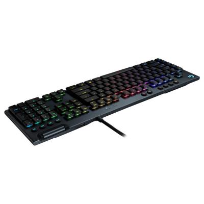 Logitech herní klávesnice G815 LIGHTSYNC RGB/ mechanická/ GL taktilní/ USB/ US layout/ Carbon