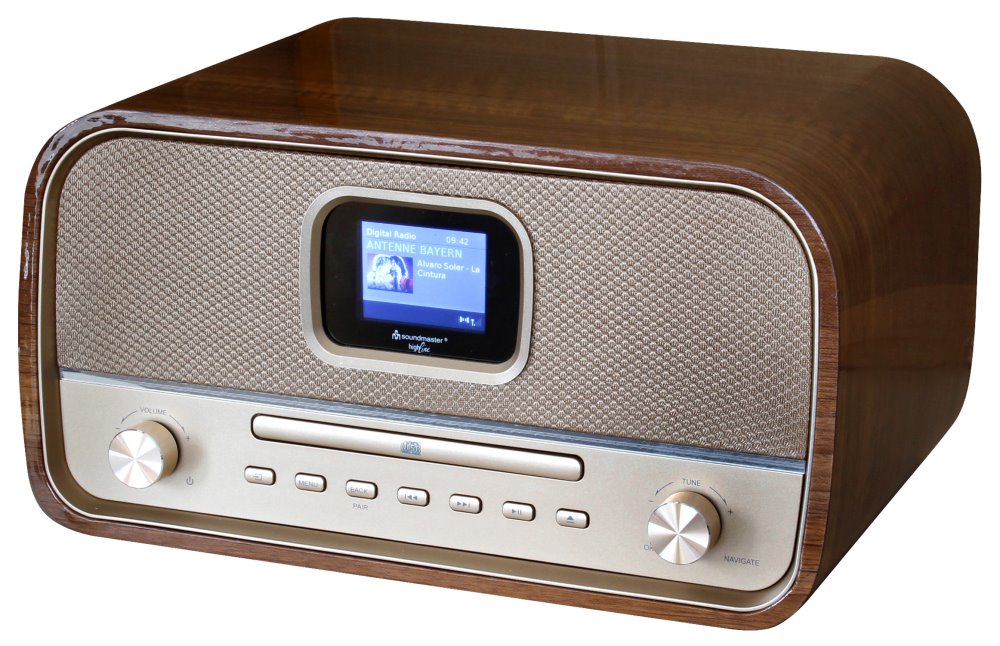 Soundmaster DAB970BR1 DAB+/ FM/AM rádio/ BT/ CD/MP3 / Hnědé