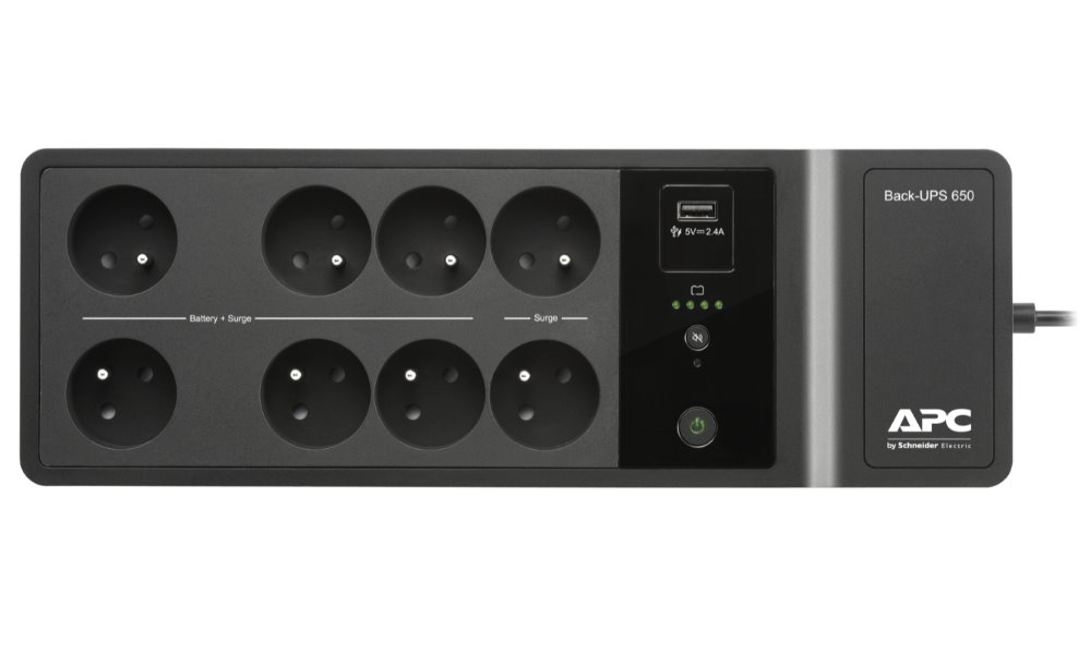 APC Back-UPS 650VA (400W)/ USB nabíjecí port/ 230V/ 8x česká zásuvka