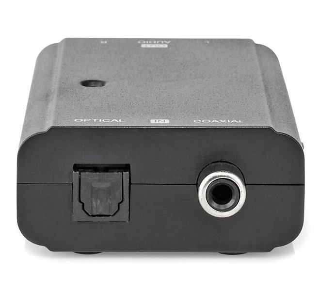 NEDIS převodník digitálního zvuku na stereofonní/ 1cestný/ zásuvka RCA + zásuvka Toslink/ 2x zásuvka RCA (Stereo)