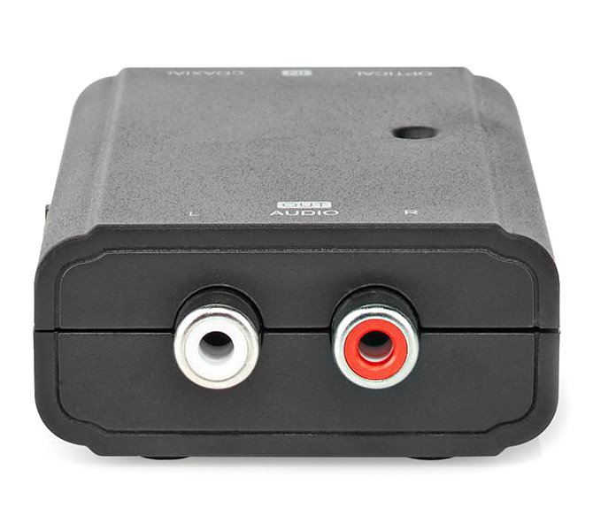 NEDIS převodník digitálního zvuku na stereofonní/ 1cestný/ zásuvka RCA + zásuvka Toslink/ 2x zásuvka RCA (Stereo)