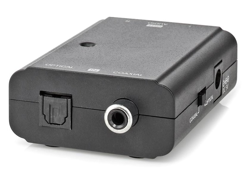 NEDIS převodník digitálního zvuku na stereofonní/ 1cestný/ zásuvka RCA + zásuvka Toslink/ 2x zásuvka RCA (Stereo)