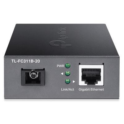 TP-Link TL-FC311B-20 WDM Media Konvertor 1x 10/100/1000 Mbps RJ45/ 1x 1000Mbps SC/ Eth/Optika (single-mode), 20km