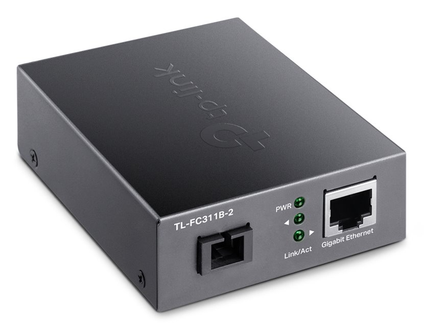 TP-Link TL-FC311B-2 WDM Media Konvertor 1x 10/100/1000 Mbps RJ45/ 1x 1000Mbps SC/ Eth/Optika (single-mode), 2km