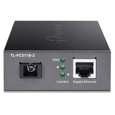 TP-Link TL-FC311B-2 WDM Media Konvertor 1x 10/100/1000 Mbps RJ45/ 1x 1000Mbps SC/ Eth/Optika (single-mode), 2km