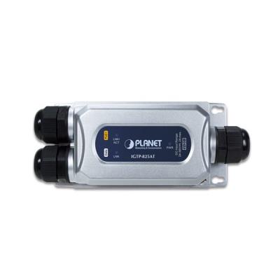 Planet IGTP-825AT konvertor RJ45/SFP, 1Gbps, PoE injektor 802.3at, -40 až 75 st.C, IP67, EFT+ESD, 24-56VDC