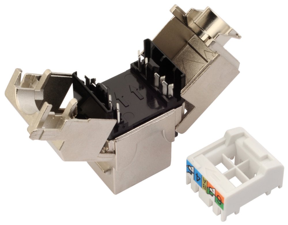 Solarix Keystone - multipack 24ks - 10G CAT6A STP RJ45 černý samořezný SXKJ-10G-STP-BK-SA
