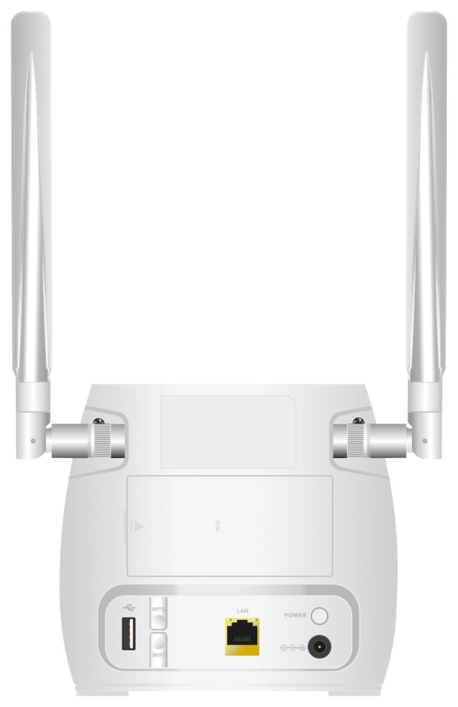 STRONG 4G LTE router 300M/ Wi-Fi standard 802.11 b/g/n/ 300 Mbit/s/ 2,4GHz/ 1x LAN/ USB/ SIM slot/ 2 odnímatelné antény