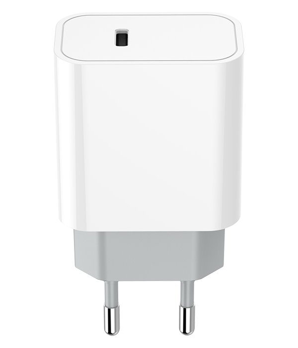 COLORWAY 1x USB-C/ síťová nabíječka/ 20W/ 100V-240V/ Bílá