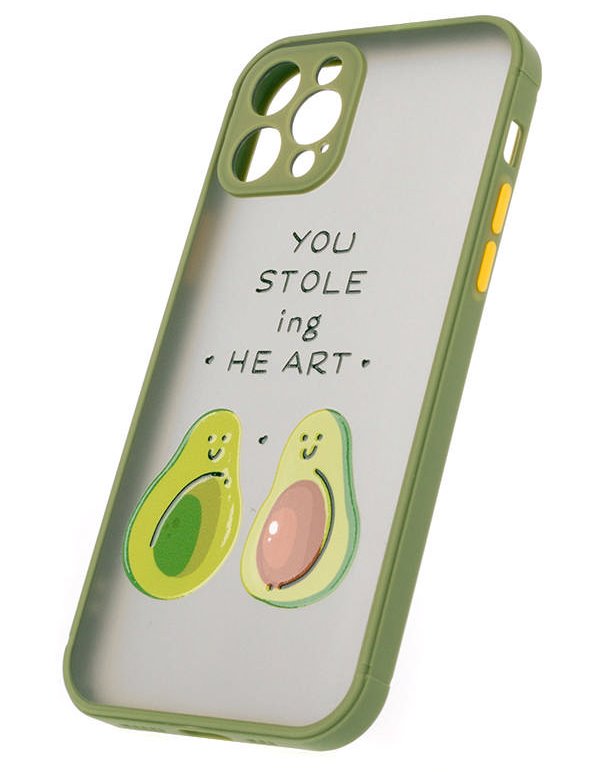 COLORWAY Smart Matte 3D Print Case/ Apple iPhone 12 Pro/ Avocado green