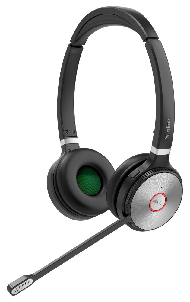 Yealink WH62 Dual náhlavní souprava, DECT, dvouušní, bezdrátové, MS Teams, základnová stanice