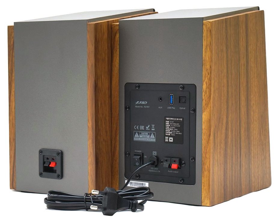 POŠKOZENÝ OBAL - FENDA F&D repro R27BT/ 2.0/ 50W/ dřevěné/ BT5.0/ Optický/ USB vstup