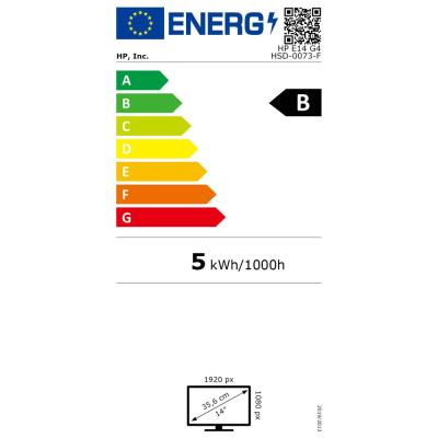HP E14 G4 14"/ 1920x1080/ IPS/ 5ms/ 400 cd/ m2/ / 2xUSB-C/ matný/ Černý