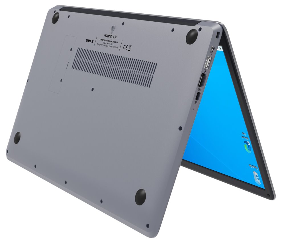 UMAX notebook VisionBook 15WU-i3/ 15,6" IPS/ 1920x1080/ i3-10110U/ 4GB/ 128GB SSD/ HDMI/ 2x USB 3.0/ USB-C/ W10 Home S