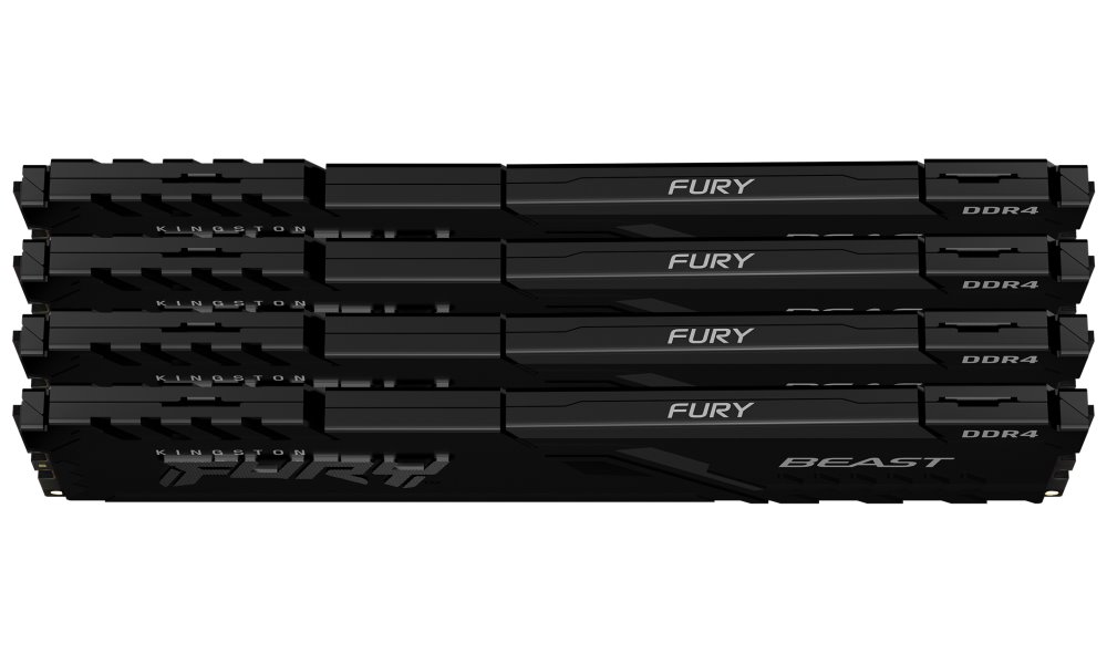 KINGSTON FURY Beast Black 32GB DDR4 3200MT/s / CL16 / DIMM KIT 4x 8GB