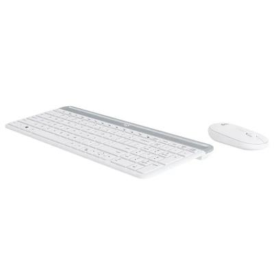 Logitech set klávesnice a myši MK470/ bezdrátový/ 2.4GHz/ USB přijímač/ US/ bílý
