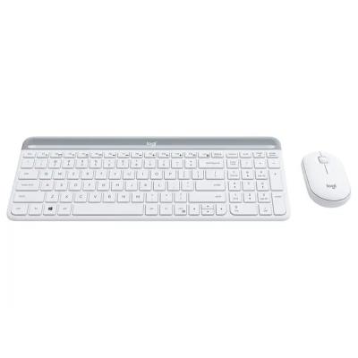 Logitech set klávesnice a myši MK470/ bezdrátový/ 2.4GHz/ USB přijímač/ US/ bílý