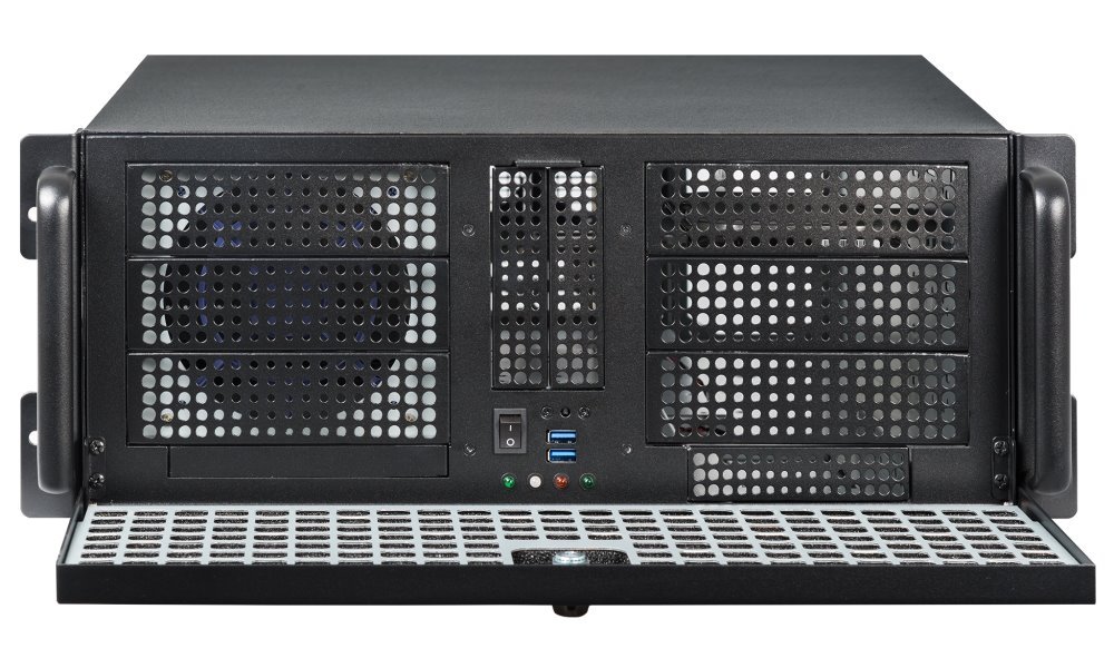 CHIEFTEC rack 19" 4U UNC-411E-B-500BDF / 500W zdroj / USB 3.0 / černý