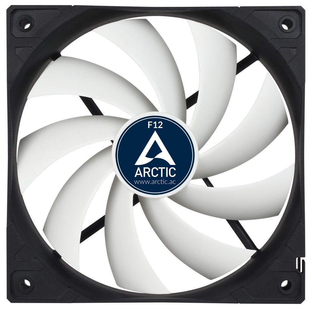 ARCTIC F12 black ventilátor 120mm / černobílý